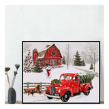 J Pintura Navidad 5d Diy Papá Noel Diamante Bordado Coche