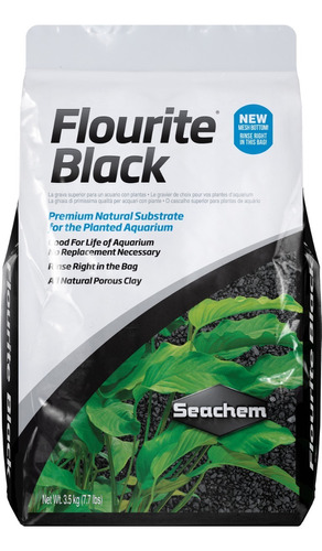 Seachem Flourite Black 3.5 Kg Sustrato Fértil Aquá Plantado