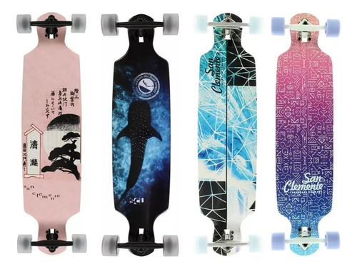 Longboard Patineta Marca San Clemente 39x9 Pulgadas | Meses sin interés