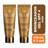 Nude Bronceador Gel Spf 4 X2und - mL a $208