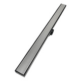 Ralo Linear 5x70 Sifonado Banheiro Inox Oculta Coletor Preto