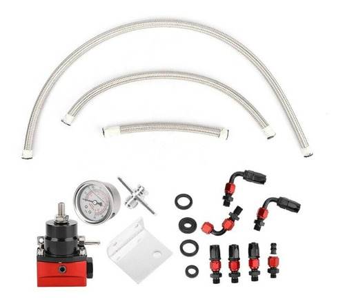 Regulador De Presion De Gasolina Universal Gauge Blanco Efi