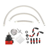 Regulador De Presion De Gasolina Universal Gauge Blanco Efi