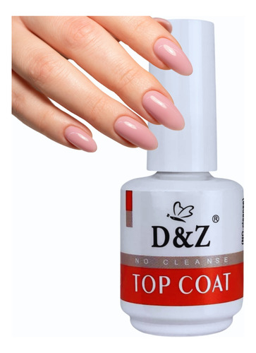 Top Coat Selante D&z 15ml Extra Brilho Unha Tip Gel Softgel