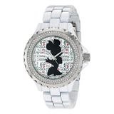 Reloj Mujer Disney W002804 Cuarzo 41mm Pulso Blanco
