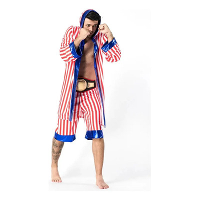 N Disfraz De Boxeador Con Bandera De Rocky Balboa Para