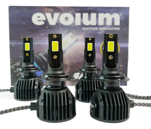 4 Focos Led H7 Bajas Y Altas Jetta Clásico Evolum Barracuda