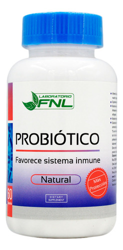 Probiotico Fnl 60 Caps Ayuda Al Sistema Inmunologico Sabor Sin Sabor