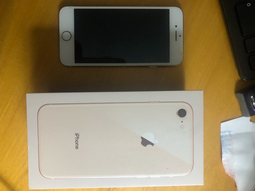  iPhone 8 256 Gb Dourado Com Adaptador + Cabo (originais)