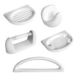 Set Accesorios Baño Porcelana Roca Capea Dux 5 Piezas