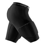 Shorts Para Basquete Com 3 Pads Mcdavid Hex, Preto