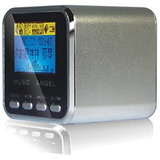 Jhmdd Pantalla Lcd Mini Altavoz Digital Reloj Alarma Tf...