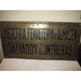 Letrero Cartel Antiguo, Ferreteria.