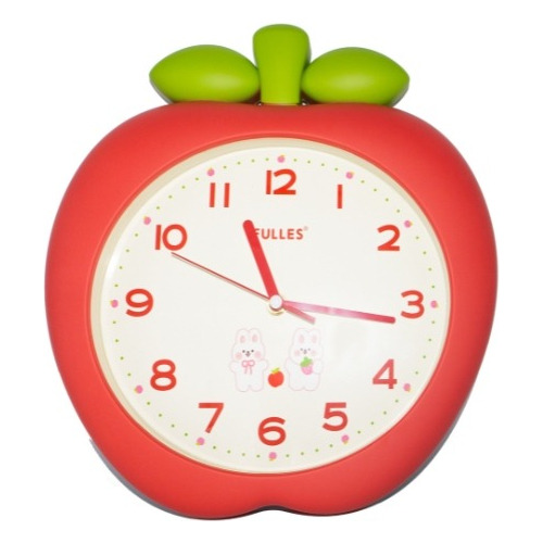 Reloj De Pared De Manzana Para Niña / Decoración Infantil