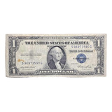 Billete 1 Dólar Estados Unidos Sello Azul 1935 E Pick 416 E