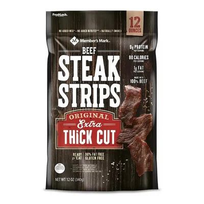 Carne Seca Member's Mark Beef Steak Strip 340gr | Meses sin interés