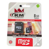 Memoria Micro Sd Km 8 Gb Negro