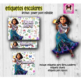 Kit Imprimible Etiquetas Escolares Encanto