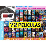 Memoria Usb 128gb Coleccion 72 Peliculas Infantiles Modernas