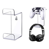 Kit 3 Suporte Controle Ps5 Fone Headset Gamer Mesa Parede