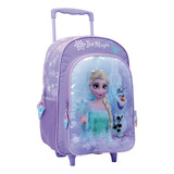 Mochila Frozen Carro 16 PuLG Escolar Let It Go Pelicula Edu