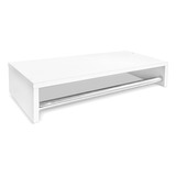 Cabideiro Prateleira Araras Roupas 60x20x25 Cm Mdf Branco