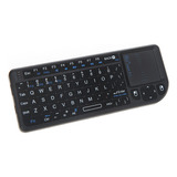 Teclado Smart Tv Rii® Mini X1 Negro Inalámbrico Portátil