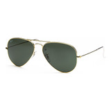 Lentes Ray Ban Aviador 100% Original Gold G-15 Rb3025 L0205