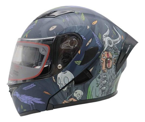 Casco Abatible R7 Racing Unscarred Chaman Gris