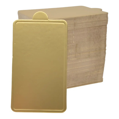 Bases Doradas Para Mini Postre - Rectangular, 100 Piezas 9cm | MercadoLibre