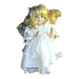 Muñeca Porcelana Ángel De La Guarda Antigua Remate $1.590a