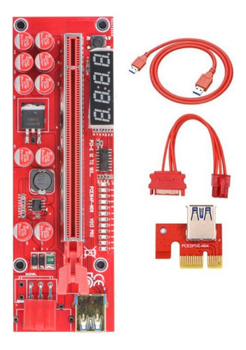 2 Juegos De Cables De Extensión De Tarjeta Gráfica Pcie V013