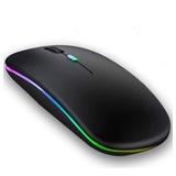 Mouse Inalámbrico Bluetooth, Rgb Retro Iluminado Recargable 