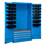 Armario Storage Compat 102x55x200cm Para 800 Kg Color Azul