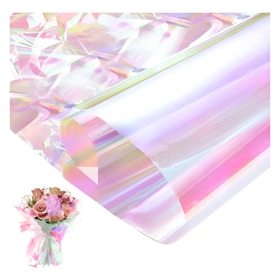 Papel Celofan Tornasol Iridiscente Decoración Flores Coreano | MercadoLibre