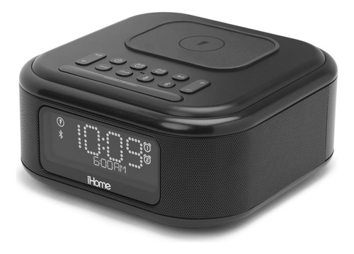 Ihome Reloj Despertador Con Carga Inalámbrica, Altavoz Bluet