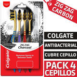 Cepillos De Dientes Colgate Zig Zag Carbon Pack X4 Oferta !!