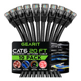 Gearit Cable Ethernet Cat 6 De 20 Pies (paquete De 10) - Cab