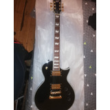 Guitarra Eléctrica Ltd Ec Series Ec-256 Negra Con Dorado.