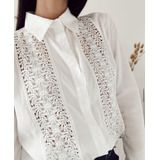 Camisa Importa Broderie Mujer Camisola Blusa Dama Calada