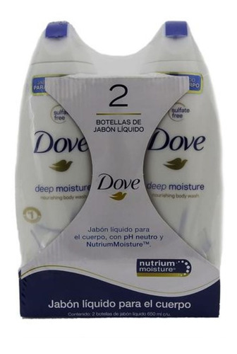 Dove Jabón Líquido 2 Unds/ 650 Ml - mL a $59