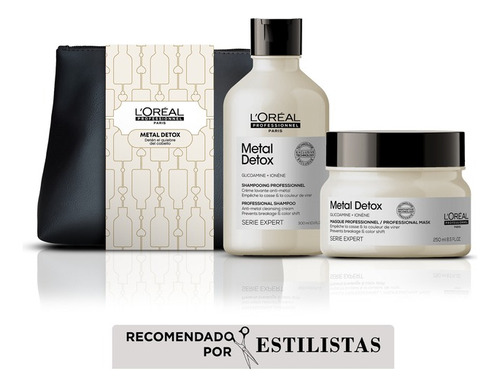  Loreal Professionel Metal Detox Shampoo Y Máscara