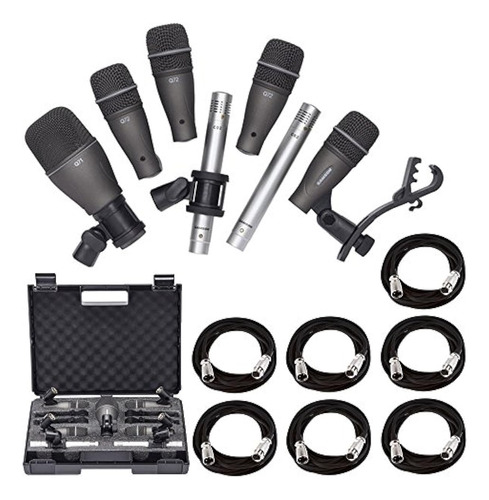 Samson Dk707 Kit De Microfono De Bateria De 7 Piezas Con 7 C
