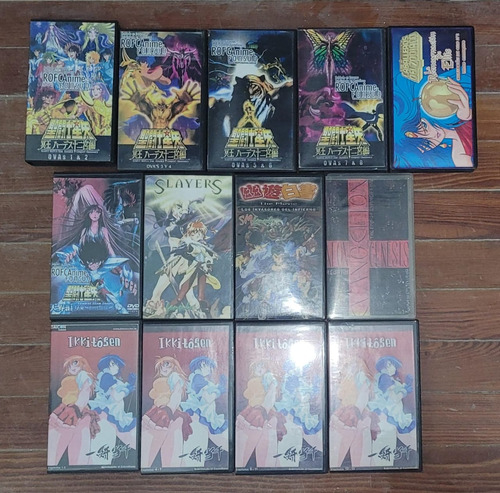 Lote X 13 Vhs Anime Saint Seiya Ikkitosen Evangelion Slayers