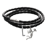 Pulsera Jugador Chica Voleibol Dije Voleibolista Letra Moda