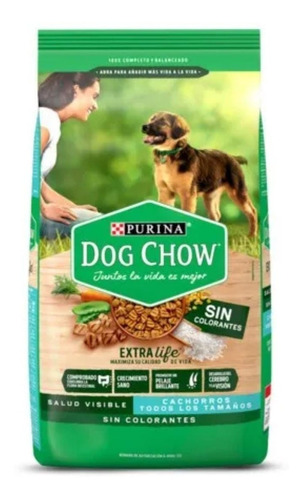 Dog Chow Sin Colorantes 22,7 Kg  Cachorros Todos Los Tamaños