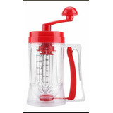 Batidor Y Dispensador De Mezclas Para Hot Cakes , Cupcakes Color Rojo