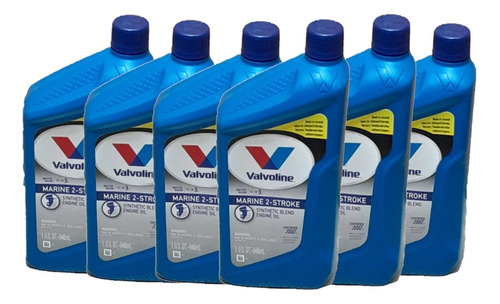 Aceite Nautico Valvoline 2t Tc-w3 Made In Usa Caja X 6u 