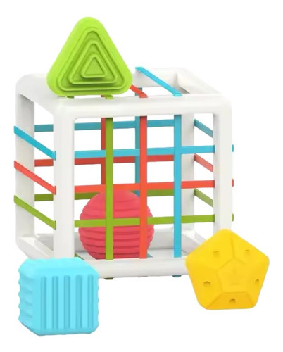 Juego Didáctico Estimulación Temprana Montessori Cubo Formas