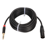 Cable Xlr Macho A 1/4 De Pulgada Trs Balanceado De 3 Pines X